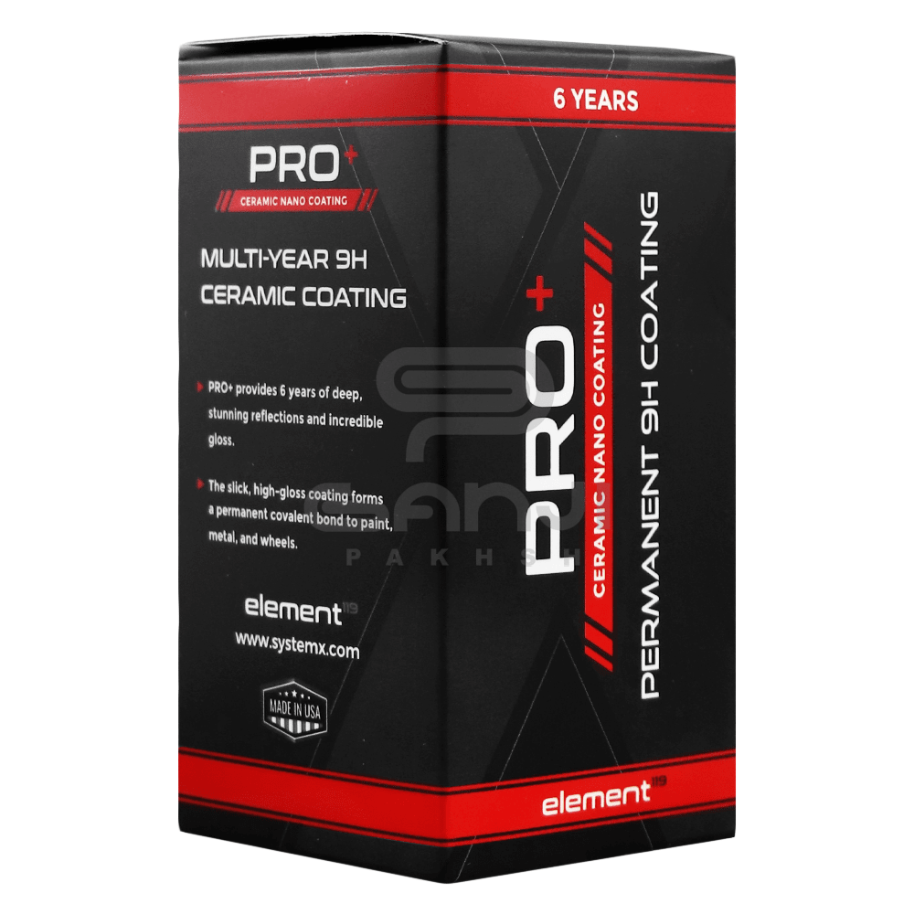 پوشش نانو سرامیک مخصوص بدنه خودرو مدل پرو پلاس المنت 119 سیستم ایکس System X Element 119 Pro+ 9H Nano Ceramic