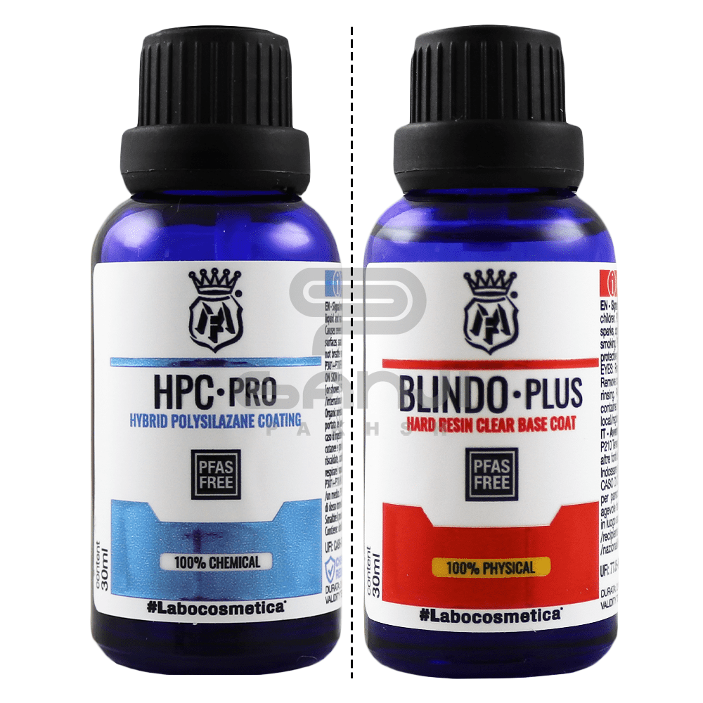 کیت کامل پوشش نانو سرامیک مفرا مخصوص بدنه خودرو Labocosmetica BLINDO Plus + HPC Pro Coating Kit