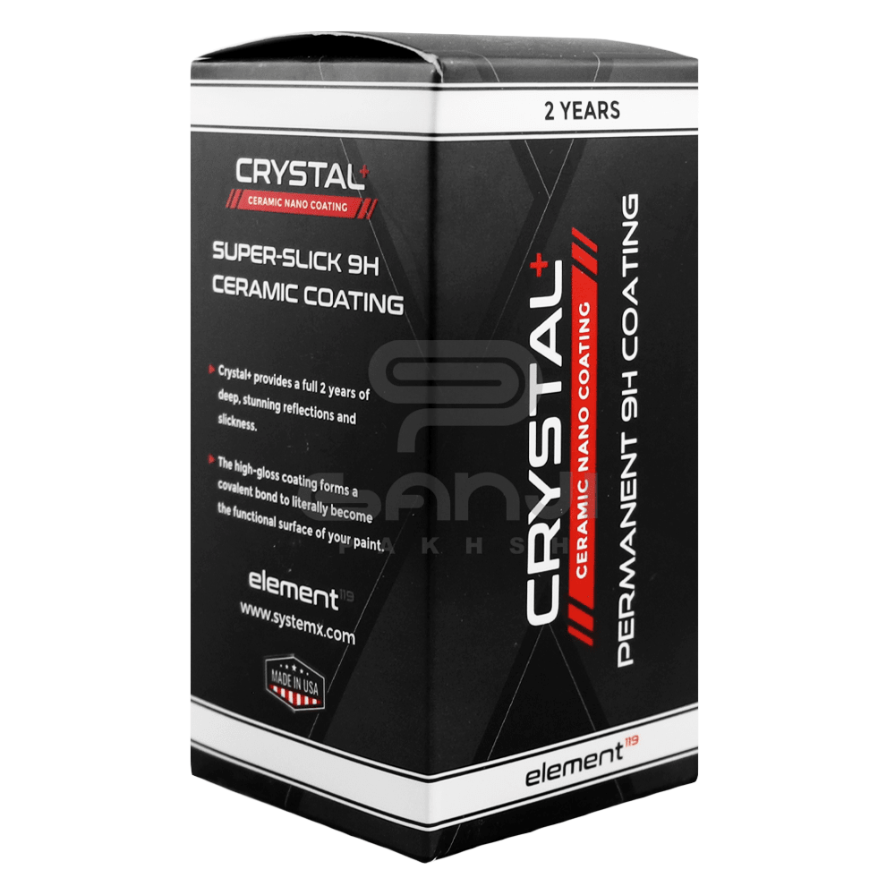 پوشش نانو سرامیک مخصوص بدنه خودرو مدل کریستال پلاس المنت 119 سیستم ایکس System X Element 119 Crystal+ 9H Nano Ceramic Coating