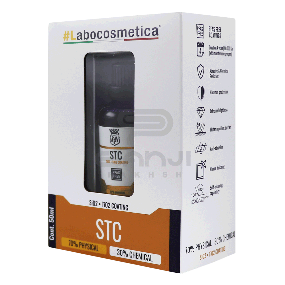 پوشش نانو سرامیک با خاصیت آب‌گریزی بالا Labocosmetic مخصوص بدنه خودرو مدل STC