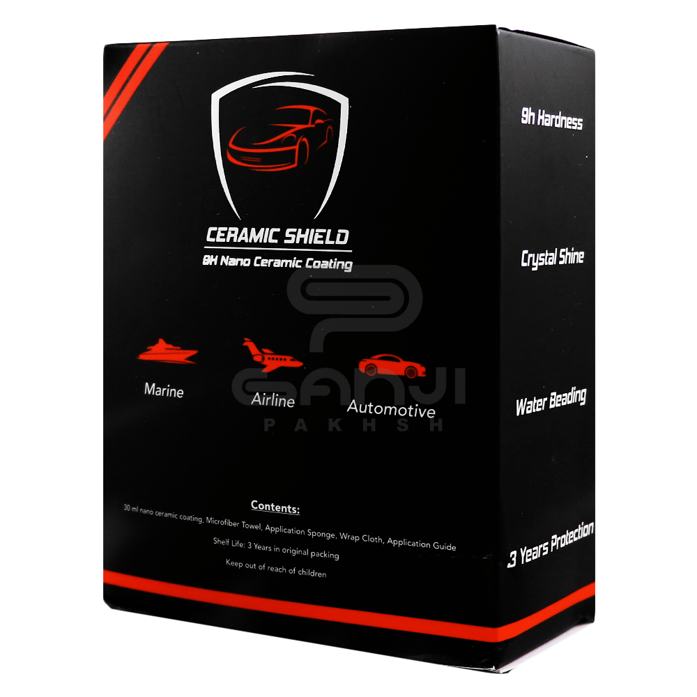 پوشش نانو سرامیک مخصوص بدنه خودرو 50 میلی‌لیتری Ceramic Shield 9H Ceramic Coating