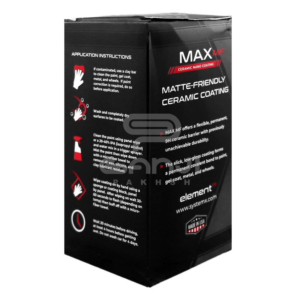 پوشش نانو سرامیک سیستم ایکس المنت 119 مکس ام اف مخصوص کاور خودرو System X Element 119 Max MF