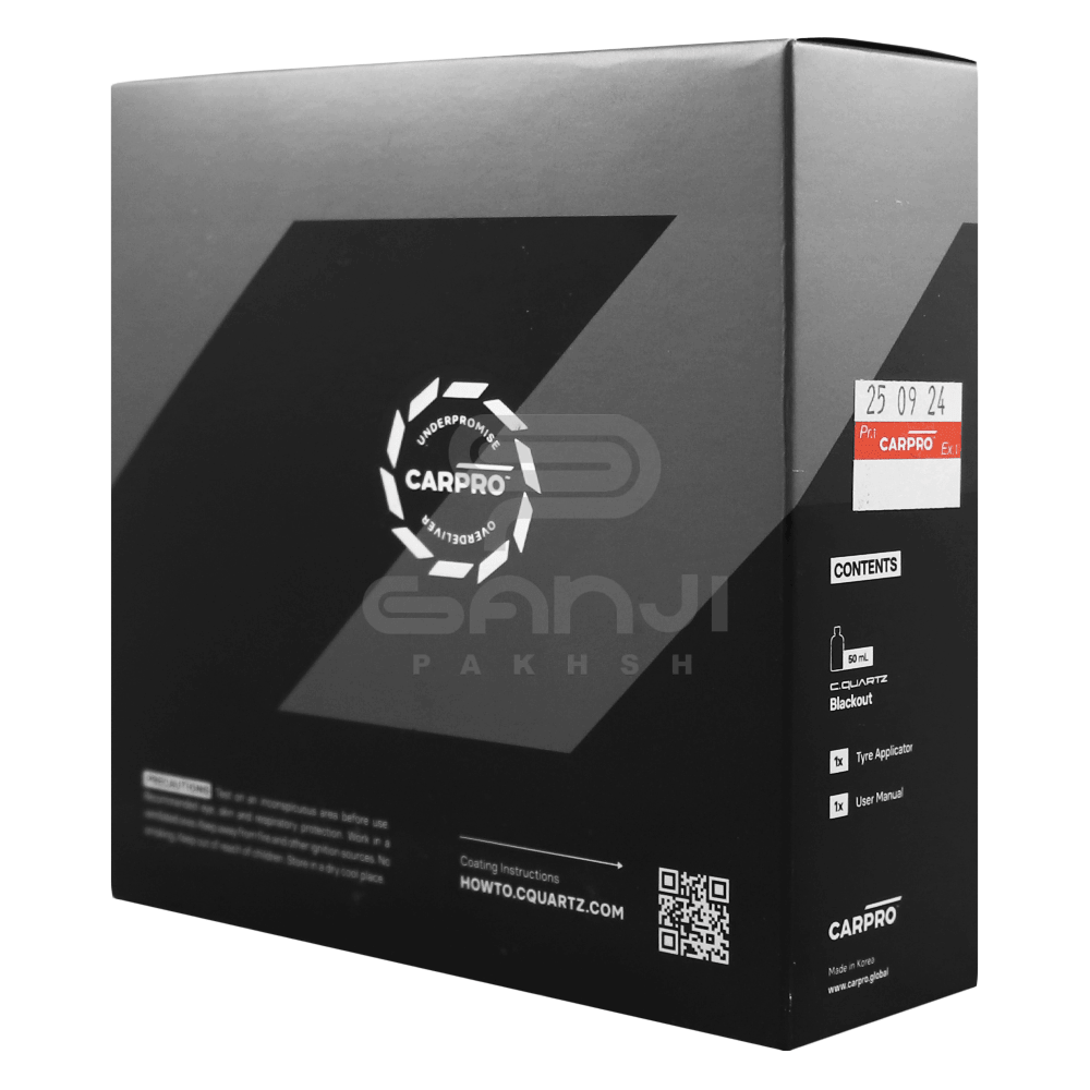 پوشش نانو سرامیک کارپرو مدل سی کوارتز مخصوص تایر و لاستیک خودرو CARPRO C.Quartz BlackOut