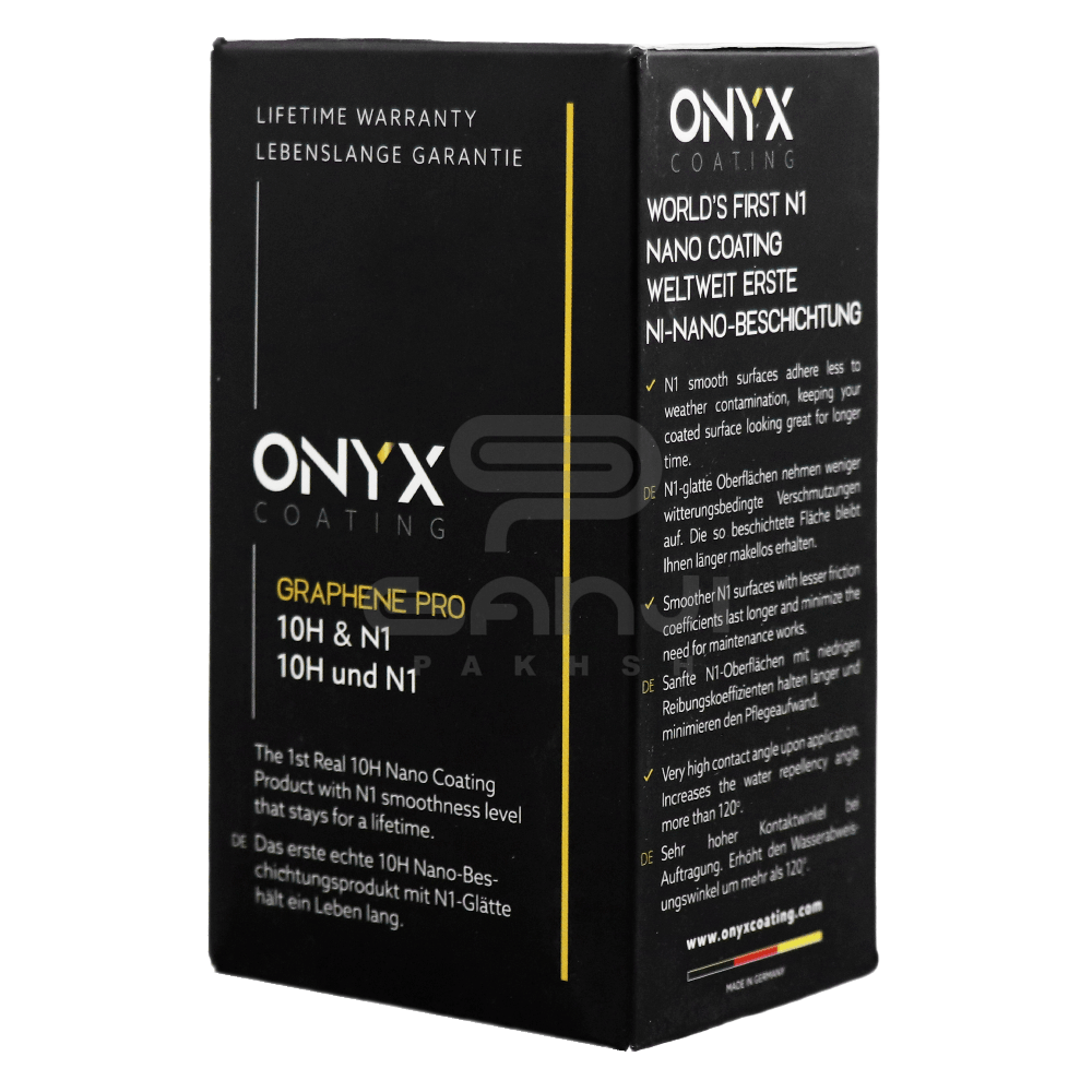 پوشش گرافین 10H & N1 اونیکس نانو سرامیک مخصوص بدنه خودرو ONYX Graphene PRO Coating