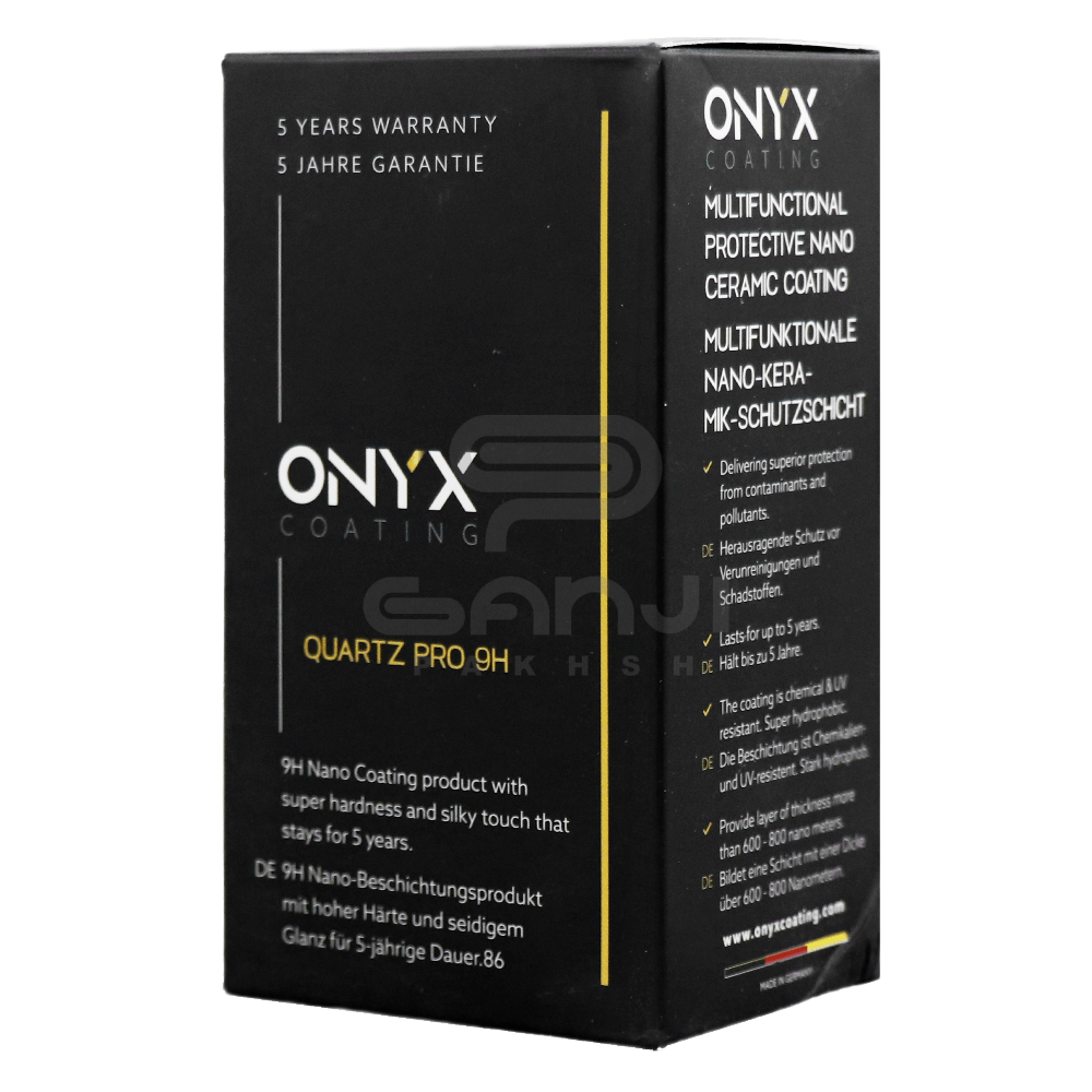 پوشش نانو سرامیک 9H اونیکس مخصوص بدنه خودرو ONYX QUARTZ PRO Ceramic Coating