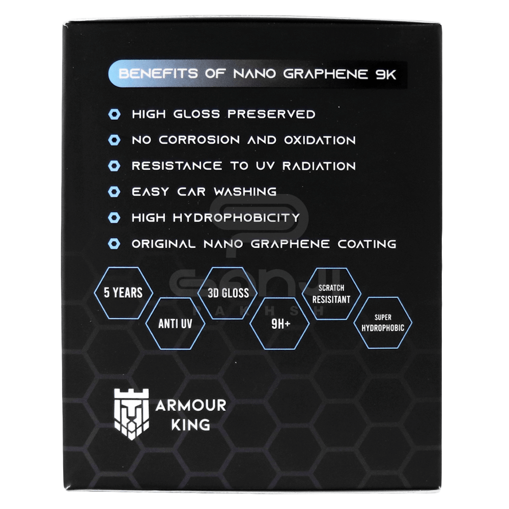پوشش نانو گرافین 9H Plus آرمور کینگ نانو سرامیک مخصوص بدنه خودرو Armour King Nano Graphene 9K Coating