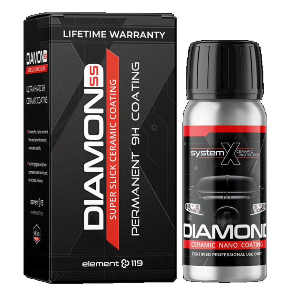 پوشش نانو سرامیک مخصوص بدنه خودرو مدل دایموند اس اس - Diamond SS سیستم ایکس-System X - المنت 119-Element 119